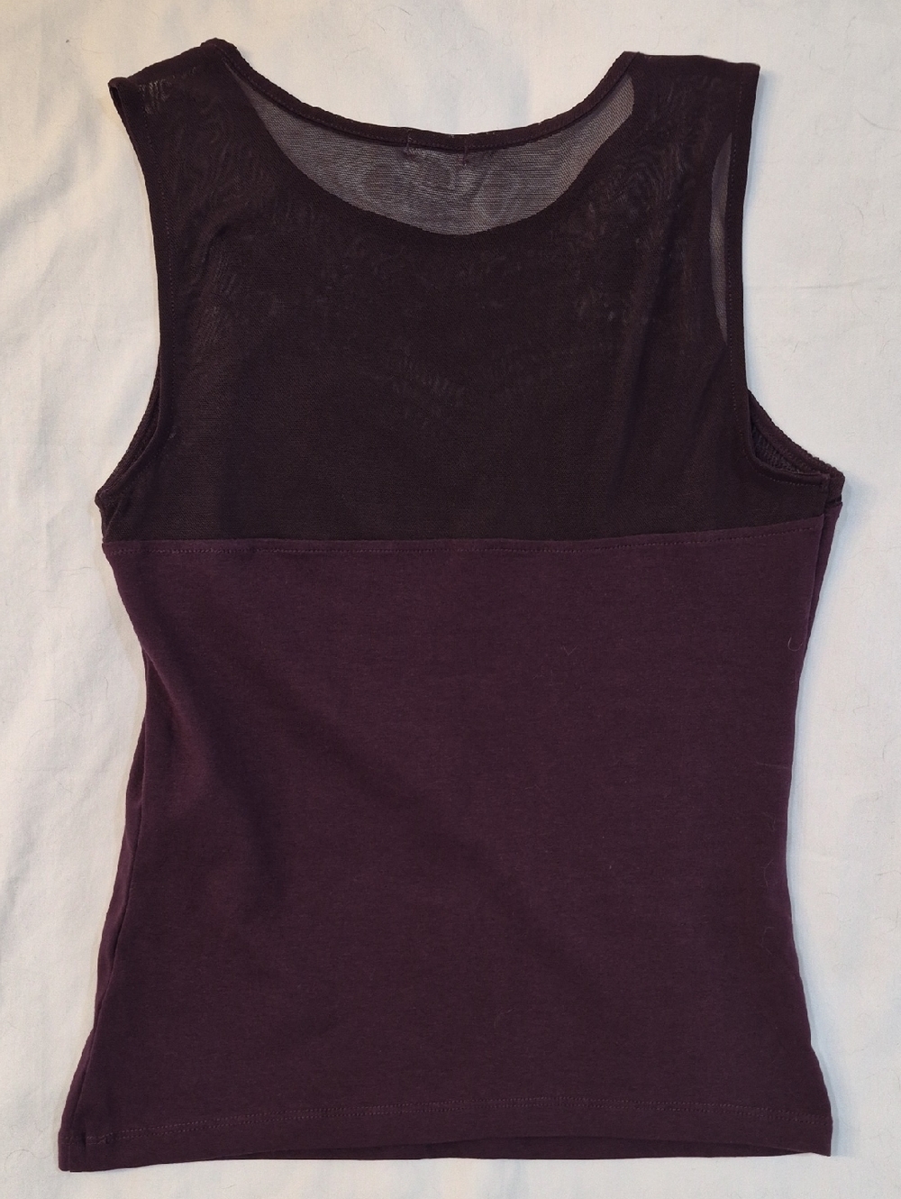 Garage Plum Lace Yoke Sleeveless Tank Top - Picture 4 of 5